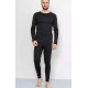 Термобелье мужское на флисе, цвет черный, 247R003