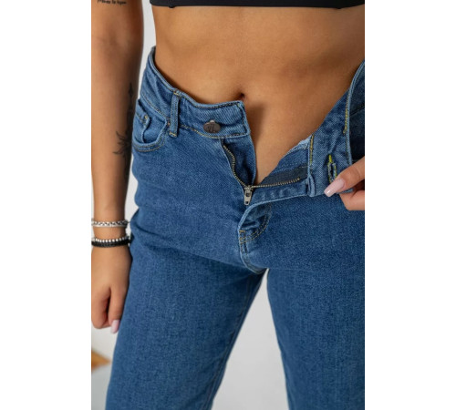 Джинсы женские MOM, цвет синий, 244R920