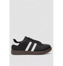 Кросівки жіночі шкіра, колір чорно-білий, 248RL2420-2