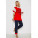 Жіноча піжама з принтом, колір червоний, 243R1600-030-1