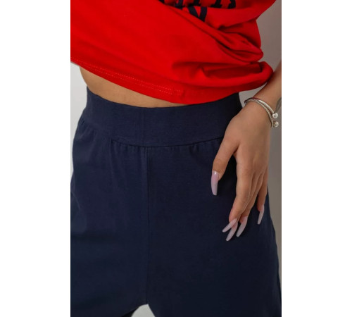 Жіноча піжама з принтом, колір червоний, 243R1600-030-1