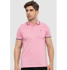 Поло чоловіче однотонне, колір рожевий, 214R2138
