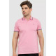 Поло мужское однотонное, цвет розовый, 214R2138