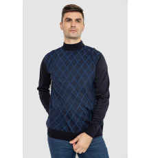 Светр чоловічий повсякденний, колір темно-синій, 247R5024