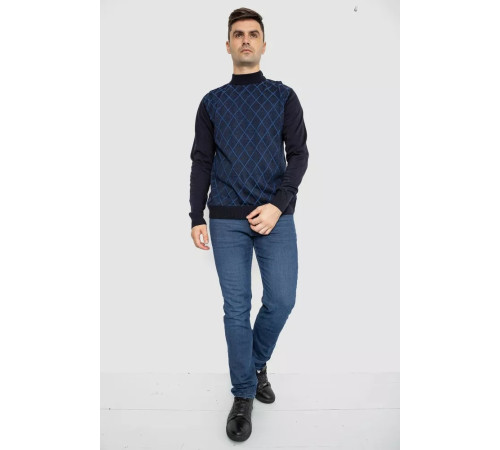 Свитер мужской повседневный, цвет темно-синий, 247R5024.