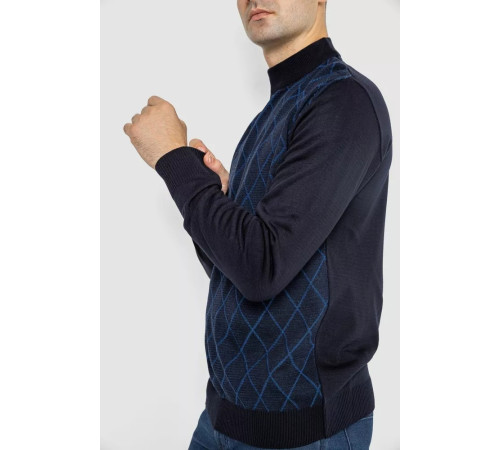 Свитер мужской повседневный, цвет темно-синий, 247R5024.