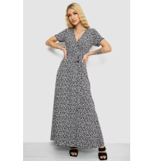 Сарафан на запах софт, цвет черно-белый, 241R184