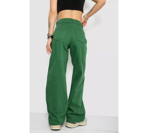 Джинсы женские, цвет зеленый, 250R1071
