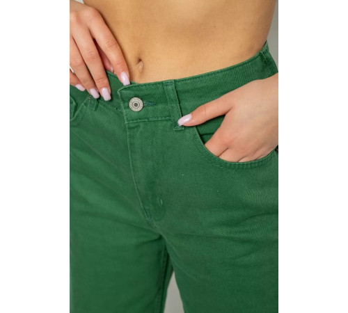 Джинсы женские, цвет зеленый, 250R1071