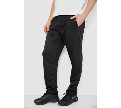 Спорт штани чоловічі, колір чорний, 244R41745