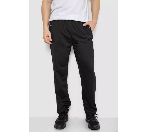 Спорт штани чоловічі, колір чорний, 244R41745