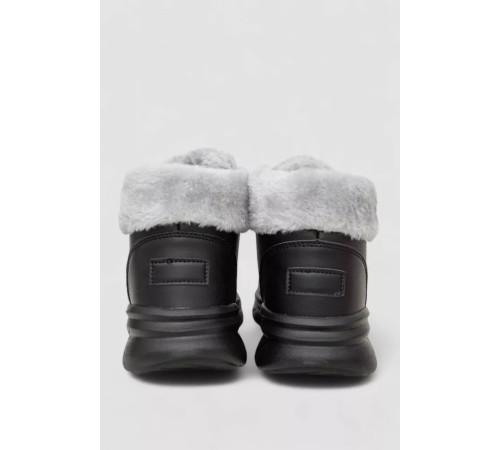 Ботинки зимние женские на меху, цвет черно-серый, 248RCX663-1