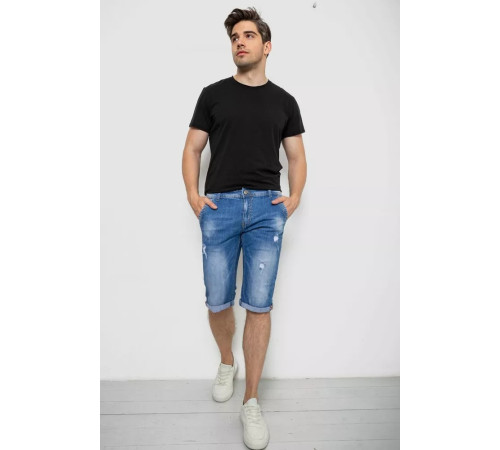 Шорти чоловічі джинсові, колір синій, 244RLS22-0216