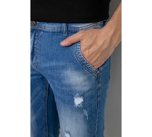 Шорти чоловічі джинсові, колір синій, 244RLS22-0216