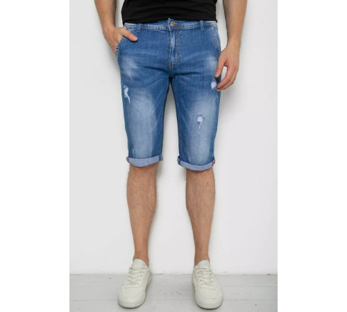 Шорти чоловічі джинсові, колір синій, 244RLS22-0216