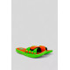 Шльопанці дитячі для дівчаток 243R6009b-17, колір Салатово-жовтогарячий