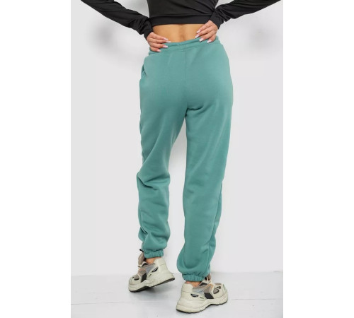 Спортивні штани жіночі на флісі, колір оливковий, 247R7556-1