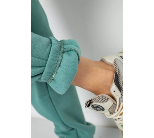 Спортивні штани жіночі на флісі, колір оливковий, 247R7556-1