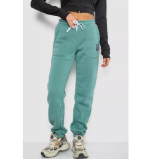 Спортивні штани жіночі на флісі, колір оливковий, 247R7556-1