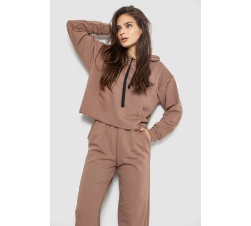 Спортивний костюм жіночий двонитка, колір мокко, 252R500