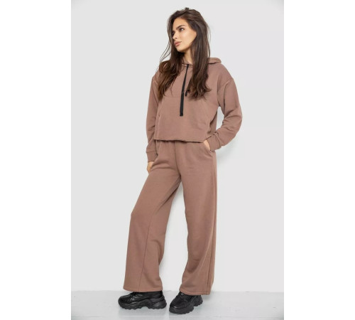 Спортивний костюм жіночий двонитка, колір мокко, 252R500