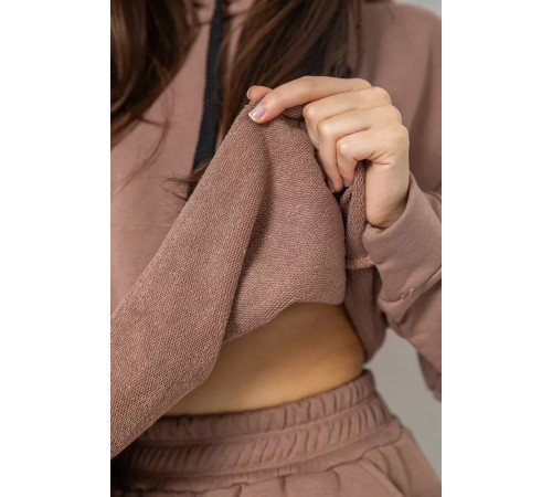 Спортивний костюм жіночий двонитка, колір мокко, 252R500