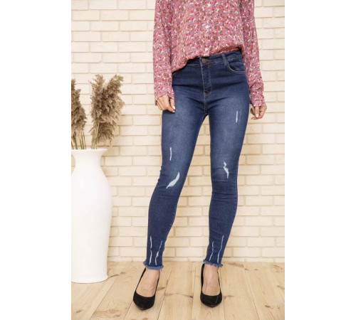 Джинси жіночі скінні, Сині, 164R9011