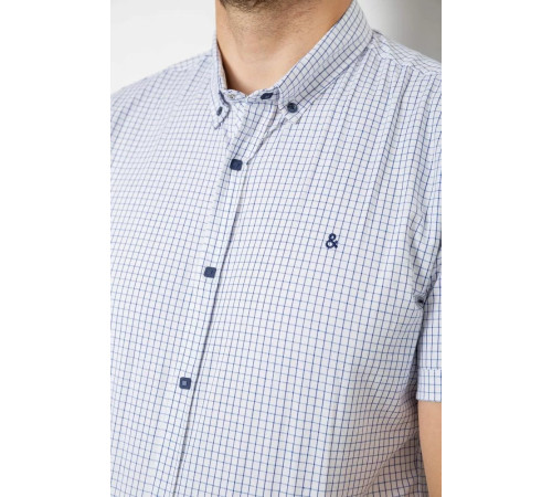 Рубашка мужская с принтом, цвет белый, 214R4564-4