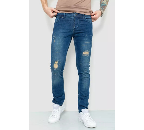 Джинсы мужские рваные, цвет синий, 157R4484.