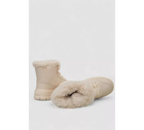 Черевики зимові жіночі на хутрі, колір бежевий, 248RCX623