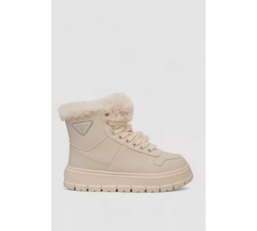 Черевики зимові жіночі на хутрі, колір бежевий, 248RCX623