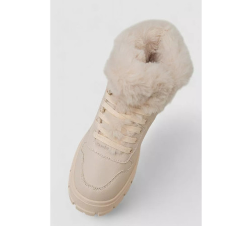 Черевики зимові жіночі на хутрі, колір бежевий, 248RCX623