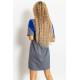 Сукня, колір сіро-синій, 167R791