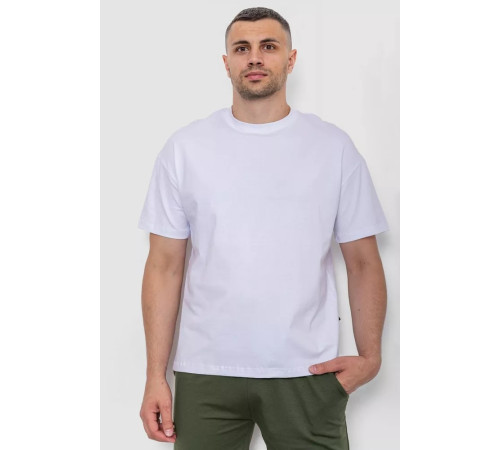 Футболка чоловіча з принтом, колір білий, 241R2004