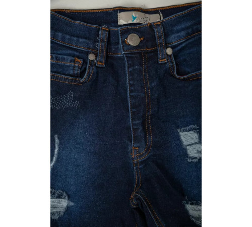 Шорты подростковые джинсовые для девочки, цвет темно-синий, 247R923-5