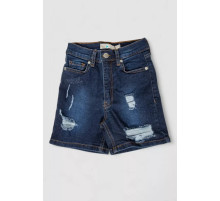 Шорты подростковые джинсовые для девочки, цвет темно-синий, 247R923-5