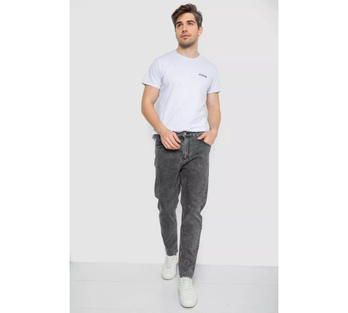 Джинси чоловічі однотонні, колір сірий, 244R8570-1