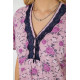 Піжама жіноча з принтом, колір бузковий, 243R6971