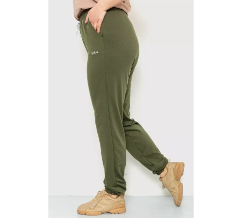 Спорт штани жіночі демісезонні, колір хакі, 129R1488