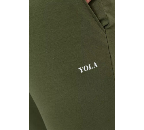 Спорт штани жіночі демісезонні, колір хакі, 129R1488