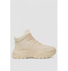 Ботинки зимние женские на меху 248RDM09-1, цвет Бежевый.