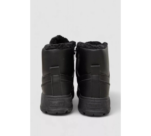 Кросівки жіночі зимові на хутрі, колір чорний, 248RMB07