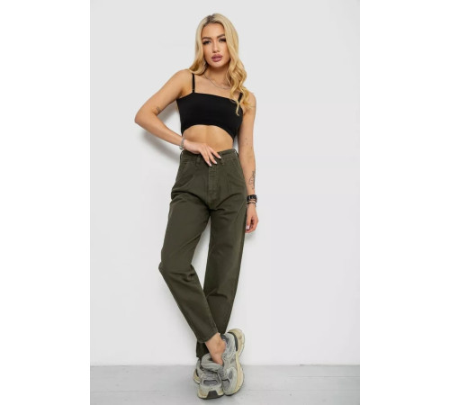 Джинсы женские Mom's, цвет хаки, 182R1724