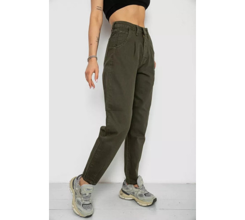 Джинсы женские Mom's, цвет хаки, 182R1724