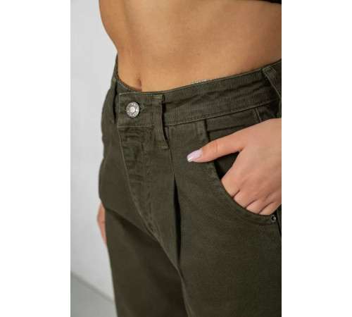 Джинсы женские Mom's, цвет хаки, 182R1724