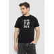 Футболка чоловіча з принтом, колір чорний, 241R1901