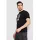 Футболка чоловіча з принтом, колір чорний, 241R1901