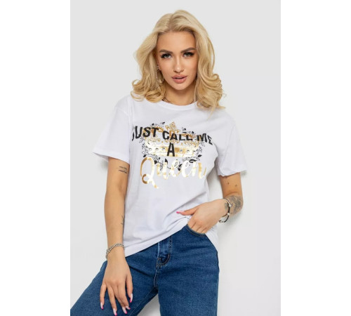 Футболка жіноча, колір білий, 244R4612