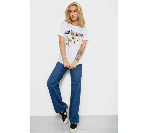 Футболка жіноча, колір білий, 244R4612