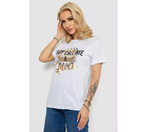 Футболка жіноча, колір білий, 244R4612